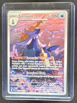 2025 Pokemon White Flare Samurott Illustration Rare #107/086 - Image 1
