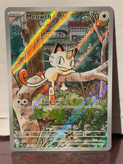 Meowth - Illustration Rare - Phantasmal Flames - Pokemon TCG NM - Image 1