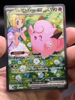 Pokemon Journey Together Lillie’s Clefairy EX 184/159 Special Illustration Rare - Image 3