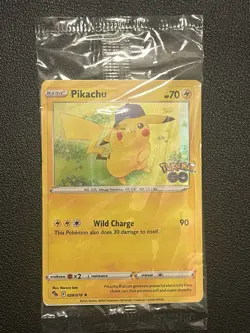 Pikachu 028/078 Pokemon Go Stamped Holo SEALED Pokemon 2022 - Image 1
