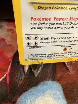Dragonite 4/62 Holo Fossil Set WOTC 1999 Heavy Played Vintage Pokemon - Image 5