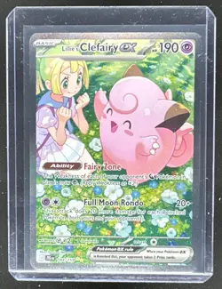 2025 Pokemon Journey Together Lillie's Clefairy ex #184/159 - Image 1