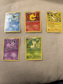 Pokemon Partial Eeveelution Set Black & White Promo BW87 - BW89, BW91, BW92 Holo - Image 1