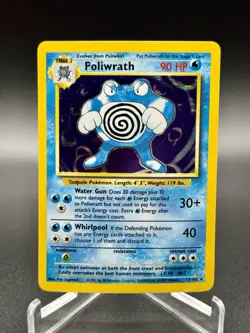Pokemon TCG Poliwrath 13/102 Holo Rare Unlimited Base Set Vintage Lightly Played - Image 1