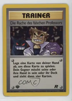 Imposter Oak's Revenge German 1st Ed. Pokemon Team Rocket #76 2000 - Image 1