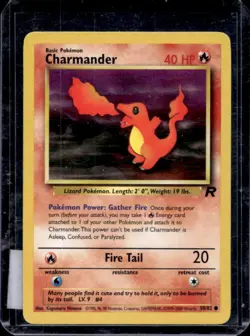 2000 Pokemon Team Rocket Charmander #50/82 - Image 1