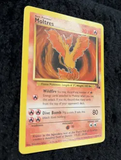 Moltres 27/62 Fossil Unlimited Pokemon TCG Mint Condition - Image 2