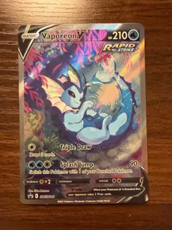 Pokemon TCG Vaporeon V Black Star Promo SWSH181 Mint - Image 1