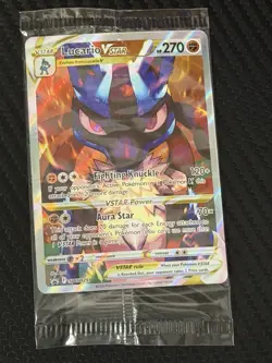 Pokemon TCG Lucario VSTAR SWSH291 Crown Zenith Promo Factory Sealed, Near Mint - Image 1