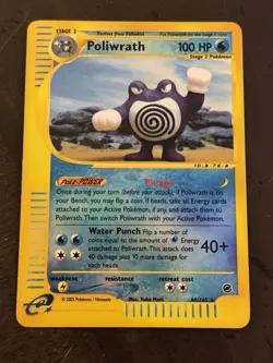 Pokemon TCG Poliwrath 60/165 Expedition Reverse Holo Rare LP/NM - Image 4