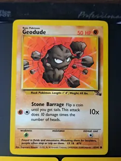 Fossil Wotc Geodude 47/62 Graveler 37/62 Golem 36/62 - Image 2