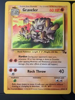 Fossil Wotc Geodude 47/62 Graveler 37/62 Golem 36/62 - Image 3