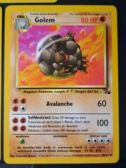 Fossil Wotc Geodude 47/62 Graveler 37/62 Golem 36/62 - Image 4