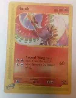 Pokemon Tcg Ho-Oh Promo Scan-tastic Spectacular #52 Damaged - Image 1