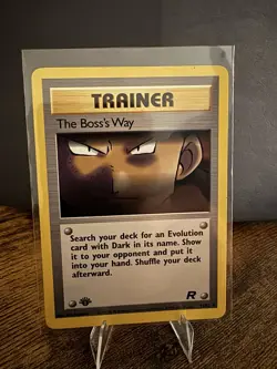 Pokemon The Boss's Way 73/82 1st Edition Team Rocket Trainer Uncommon Regular - Image 1