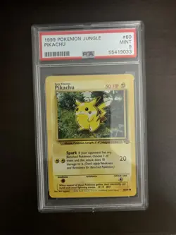 1999 POKEMON JUNGLE #60 PIKACHU PSA 9 - Image 1