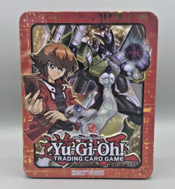YU-GI-OH 2018 Mega Tin Jaden Tin Only GX Collectible Storage Case FLAWS - Image 1