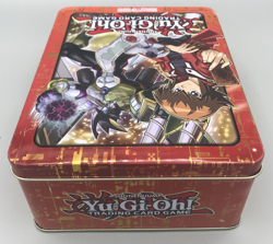 YU-GI-OH 2018 Mega Tin Jaden Tin Only GX Collectible Storage Case FLAWS - Image 4