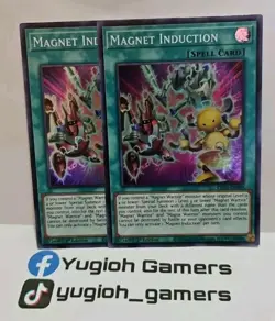 YUGIOH MAGNET INDUCTION SUPER KICO-EN009 1 ST EDITION LIGHT PLAYED - Image 1