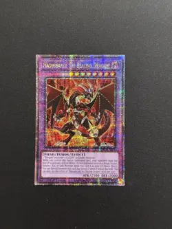 2024 YUGIOH RA02 25TH QCR SECRET RARE MASQUERADE THE BLAZING DRAGON NM - Image 1