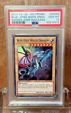 2014 YuGiOh Promo Shonen Jump Magazine EN068 Blue-Eyes White Dragon - Image 1