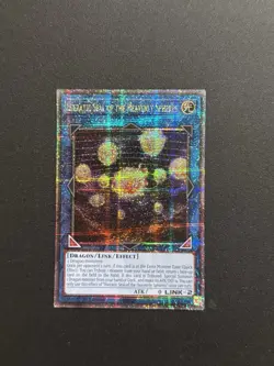 2024 YUGIOH RA02 25TH QCR SECRET RARE HIERTIC SEAL OF THE HEAVENLY SPHERES NM - Image 1