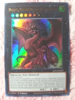 Yu-gi-oh! Disaster, Dragon Ruler of All Apocalypses ALIN-EN049 Ultra Rare 1st Ed - Image 1