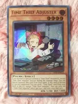 Yu-gi-oh! Time Thief Adjuster GFTP-EN012 Ultra Rare 1st Ed Ghost From The Past - Image 1