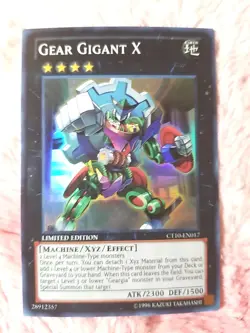 YU-GI-OH! Gear Gigant X CT10-EN017 Super Rare Limited Edition - Image 1