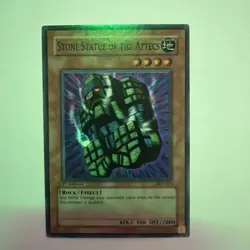 Stone Statue of the Aztecs ast-014 1st Edition Super Rare Yu-Gi-Oh! LP - Image 1