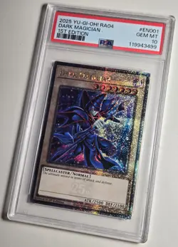 2025 YU-GI-OH! QUARTER CENTURY STAMPEDE Dark Magician RA04-EN001 QCR PSA 10 QCSR - Image 3