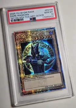 2025 YU-GI-OH! QUARTER CENTURY STAMPEDE Dark Magician QCR RA04-EN106 QCSR PSA 10 - Image 2