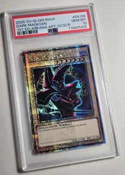 2025 YU-GI-OH! QUARTER CENTURY STAMPEDE Dark Magician QCR RA04-EN106 QCSR PSA 10 - Image 2