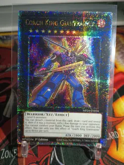 YUGIOH COACH KING GIANTRAINER 1ST MP24-EN034 QUARTER CENTURY SECRET (NM) - Image 1