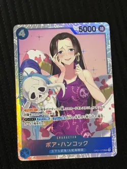 One Piece Card Game TCG Boa Hancock OP01-078 SR Holo Japanese - Image 1