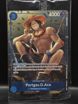 One Piece TCG Portgas.D.Ace P-074 Promo Card One Piece Tin Set Vol. 2 SEALED - Image 1