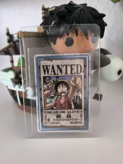 One Piece TCG Jap Wanted Captain Luffy Tournament Game Promo Winner Price Pirate - Image 1