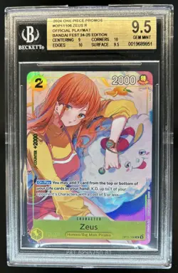 2024 One Piece BCG Fest Zeus Promo Playmat #OP11-106 BGS 9.5 - Image 1