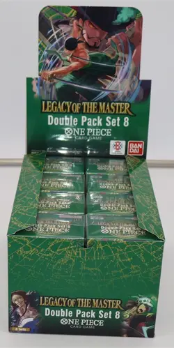One Piece TCG Legacy Of The Master OP12 Double Pack -Lot Of 8- DP08 FULL DISPLAY - Image 1