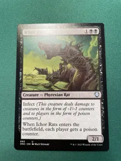 2023 - Ichor Rats Uncommon Scars of Mirrodin LP MTG Magic - Image 1