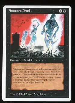 NM/MINT+ Summer Magic Animate Dead ~ Vintage MTG ~ RARER than Alpha!!! - Image 1