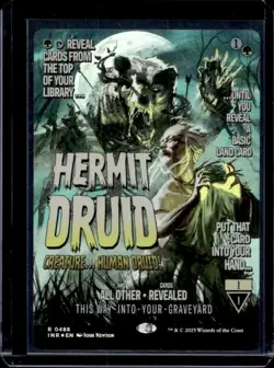 2025 Magic MTG Innistrad Remastered Hermit Druid Foil Rare Shiny Showcase #0488 - Image 1