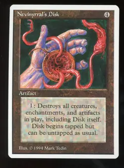 NM/MINT- Summer Magic Nevinyrral's Disk ~ Vintage MTG ~ RARER than Alpha!!! - Image 1