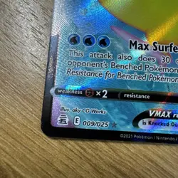 Surfing Pikachu VMAX 009/025 Celebrations Holo Ultra Rare Pokemon TCG - NM - Image 5