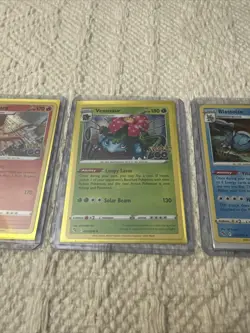 Pokemon Cards Charizard Venusaur & Blastoise -Holo Rare 3 Card Set - Pokemon GO - Image 3