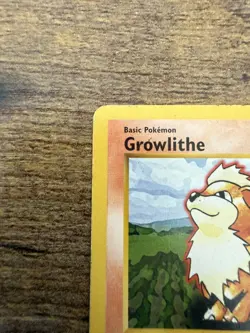 Never Played Growlithe 28/102 Base Set SHADOWLESS Pokemon Card NM/NP - Image 4