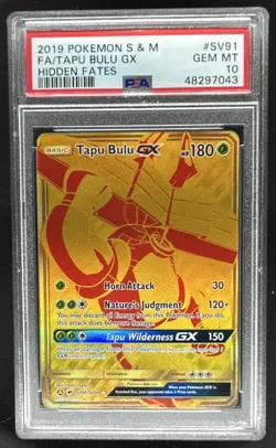 2019 Pokemon SM Hidden Fates Tapu Bulu #SV91/SV94 PSA 10 - Image 1