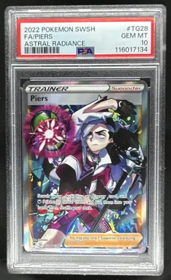 2022 Pokemon SWSH Astral Radiance Piers Trainer Gallery #TG28/TG30 PSA 10 - Image 1