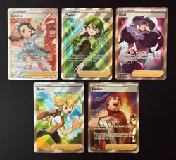 Pokemon TCG - Full Art Trainer Lot - Candice, Cheryl, Opal, Barry, Kindler -NM - Image 1