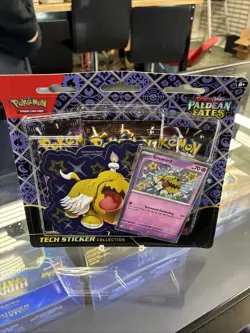 Pokemon Scarlet & Violet Paldean Fates - SHINY GREAVARD TECH STICKER COLLECTION - Image 1